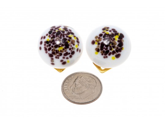 Lot Of Assorted Black And White Toned Costume Jewelry, With Mother-of-Pearl