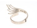 Sigi Pineda Magnificent Rare Vintage Sterling Silver Spray Bangle Bracelet
