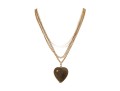 14K Diamond Heart Pendant Necklace