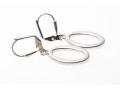 Sleek And Stylish Pair Of Oval Pendant Earrings 