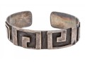 Sterling Greek Key Cuff Bracelet