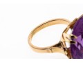 14K Synthetic Purple Sapphire Ring, Size 5.75-