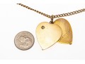 14K Diamond Heart Pendant Necklace