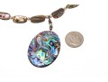 Lot Of Teal And Blue Green Color Jewelry, Including A Sterling And Abalone Necklace