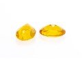 Loose Stones: Pair Of Oval Faceted, Deep Golden Yellow Citrines, 10.37 TCW