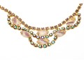 Colorful Fashion Necklaces, Brooches And Ring, Size 9