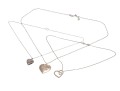 Three Sterling Heart Pendant Necklaes
