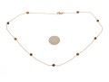 Delicate 14K And Stationed Tigers Eye Beaded Necklace