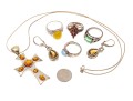 Collection Of Colorful Sterling Silver And Gemstone Jewelry