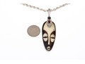 Sterling And Mud Bead Sajen Tribal Necklace