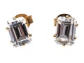 14k Yellow Gold Emerald Cut CZ Stud Earrings