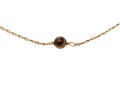 Delicate 14K And Stationed Tigers Eye Beaded Necklace