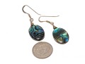 Lot Of Teal And Blue Green Color Jewelry, Including A Sterling And Abalone Necklace
