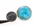 Sterling Ring With Large Larimar Stone, Size 8.5
