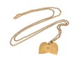 14K Diamond Heart Pendant Necklace