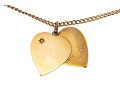 14K Diamond Heart Pendant Necklace