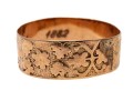 Antique 14K Band Style Ring With Engraved Designs