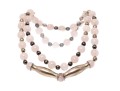 Sterling Silver Fabulous Rose Quartz Opera Length Necklace