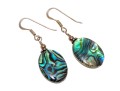 Lot Of Teal And Blue Green Color Jewelry, Including A Sterling And Abalone Necklace