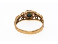 Interesting 10K Blue-Green Sapphire Ring, Size 5.75