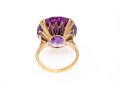 14K Synthetic Purple Sapphire Ring, Size 5.75-