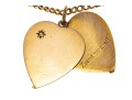14K Diamond Heart Pendant Necklace