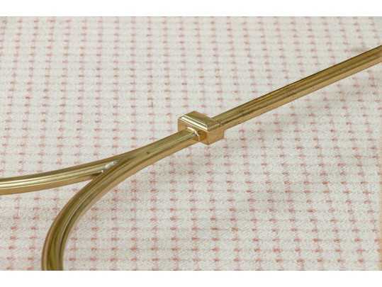 Elegant Gold Tone Brass Coffee Table 