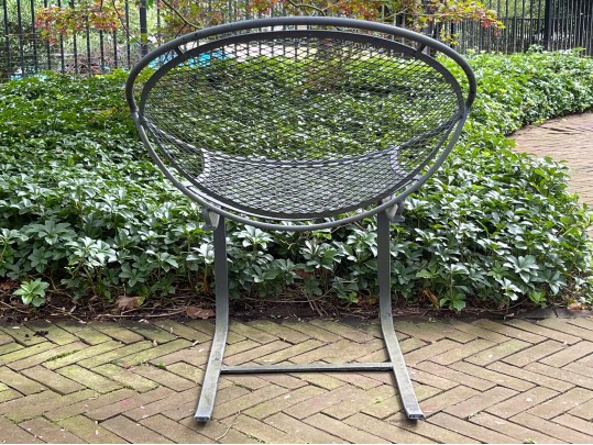 Maurizio Tempestini For Salterini, Lounge Bucket Chair With Side Table And Rocker Bucket Chair