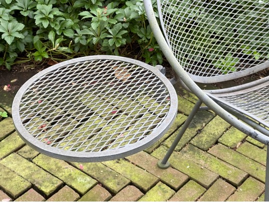 Maurizio Tempestini For Salterini, Lounge Bucket Chair With Side Table And Rocker Bucket Chair