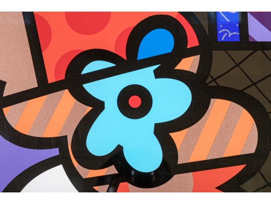 Romero Britto Limited Edition Abstract Lithograph 