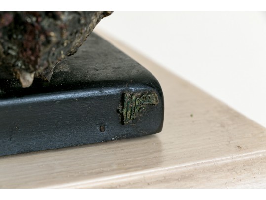 Malcolm Moran Bronze Sculptures Mounted On Stone, Each Stamp Signed