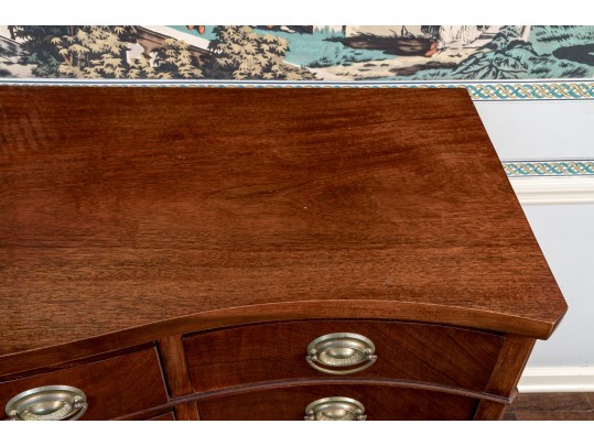 Drexel Mahogany Serpentine Sideboard From The Travis Court Collection
