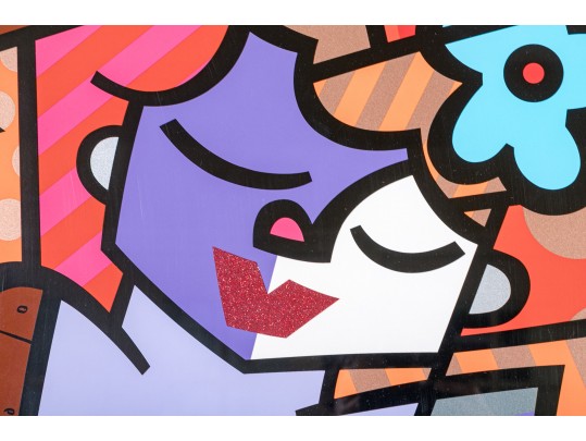 Romero Britto Limited Edition Abstract Lithograph 