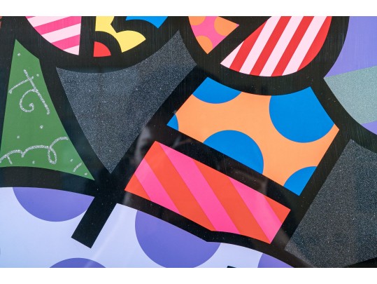 Romero Britto Limited Edition Abstract Lithograph 