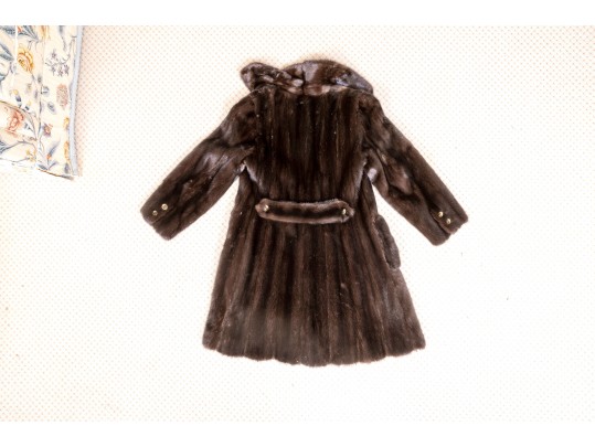Vintage Birger Christensen Brown Mink Fur Coat