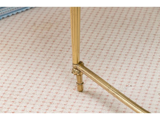 Elegant Gold Tone Brass Coffee Table 