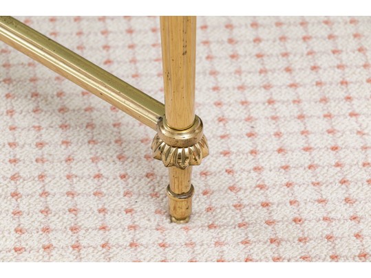 Elegant Gold Tone Brass Coffee Table 