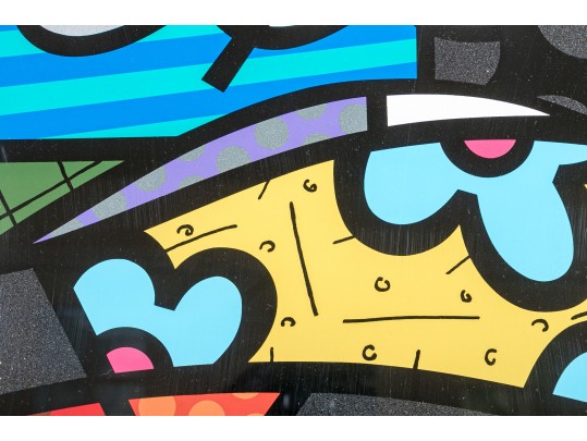 Romero Britto Limited Edition Abstract Lithograph 