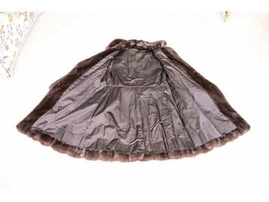 Vintage Birger Christensen Brown Mink Fur Coat