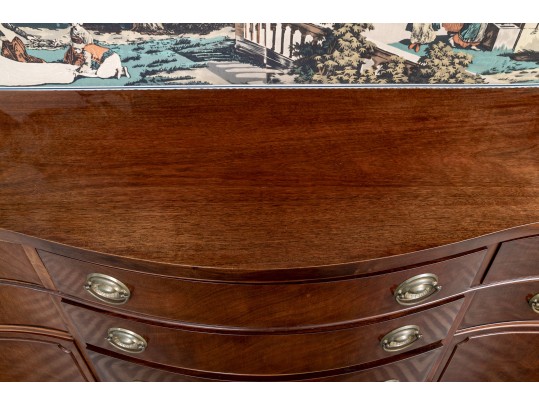 Drexel Mahogany Serpentine Sideboard From The Travis Court Collection
