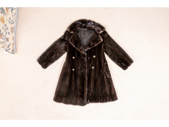 Vintage Birger Christensen Brown Mink Fur Coat