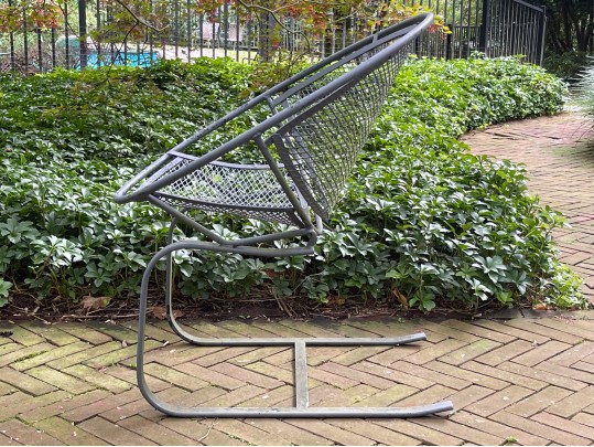 Maurizio Tempestini For Salterini, Lounge Bucket Chair With Side Table And Rocker Bucket Chair