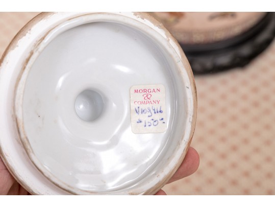 Pair Of Lidded Cloisonné Urns Made In Macau 