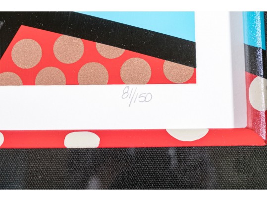 Romero Britto Limited Edition Abstract Lithograph 