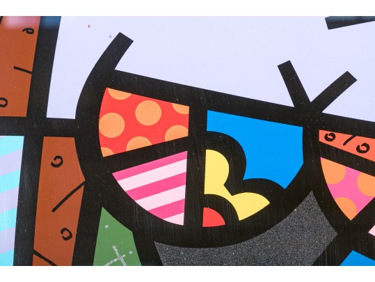 Romero Britto Limited Edition Abstract Lithograph 