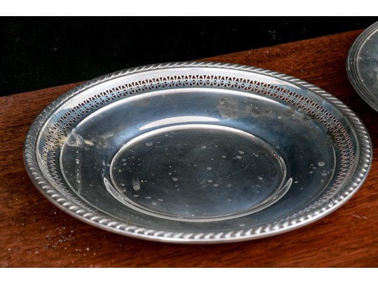 Collection Of Five Sterling Silver Trays/dishes 18.900 OZT 
