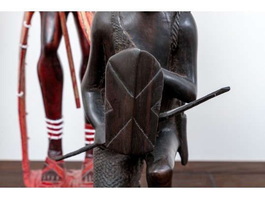Four Elaborately Carved African Sculpture Figures