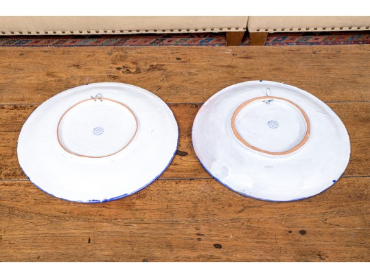 Spanish Fajalauza Pottery Wall Hanging Plates