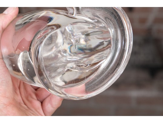 Impressive 20th-Century Murano Crystal Cat Figure