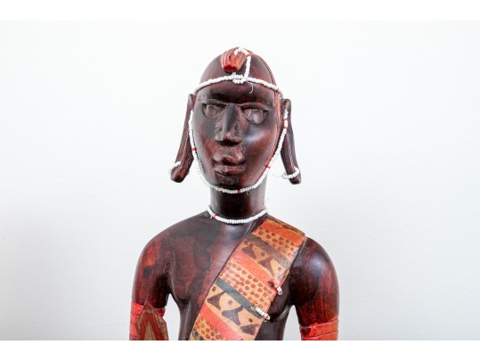 Four Elaborately Carved African Sculpture Figures